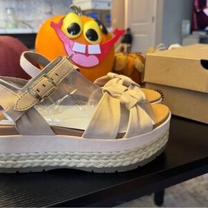 UGG Beige Espadrille Sandals